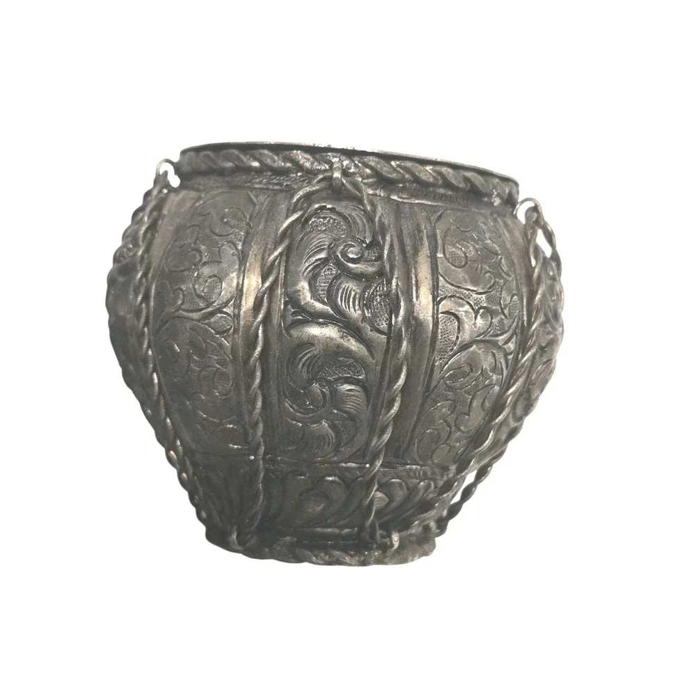 Sterling Silver Persian Middle‎ Eastern Besamim Havdalah Spice Boxes SET OF 2